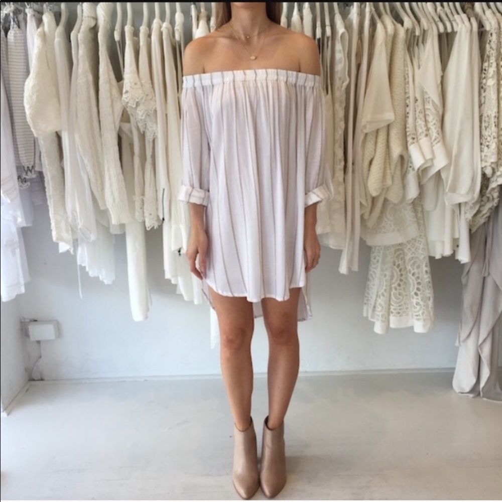 FAITHFULL THE BRAND repeat over the shoulder dress